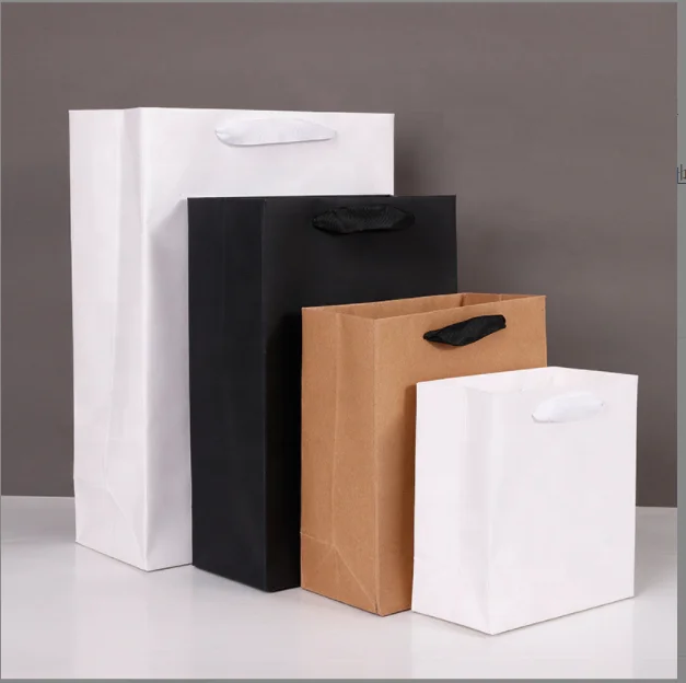 Wholesale Rectangle Shape Packaging Clothing Gift Boxes For Presents Black White Hand Paper Kraft Paper Shoes Gift Box With Lids