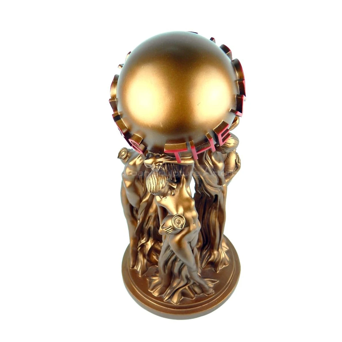 garden park bronze large statue the world is yours scarface globe