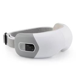 Voice Control Eye Therapy Massager with Compression Vibration 5 Modes Rechargeable Eye Massager Machine