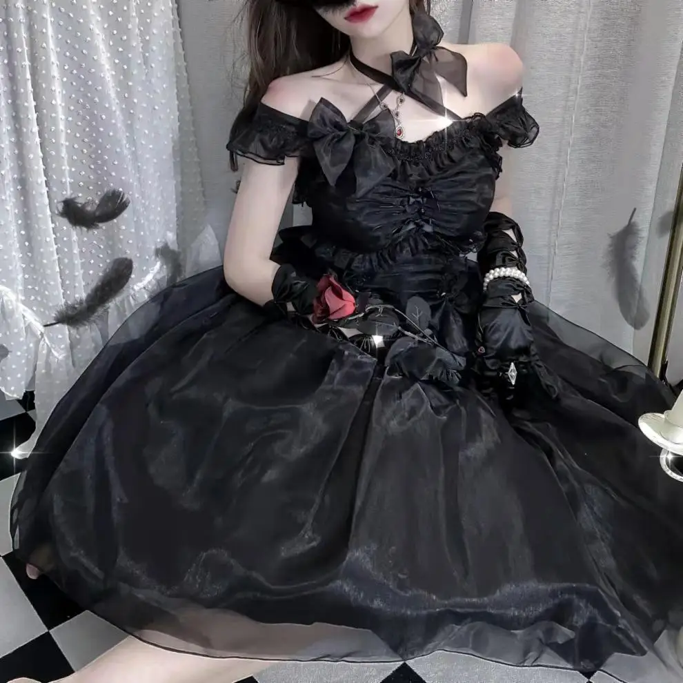 wholesale 2022 high quality Japanese gothic cake style cosplay Lolita dress