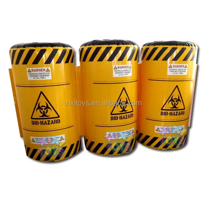 Cylinder inflatable paintball bunkers / Archery inflatable oil barriers