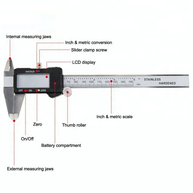 150mm Electronic Digital Caliper