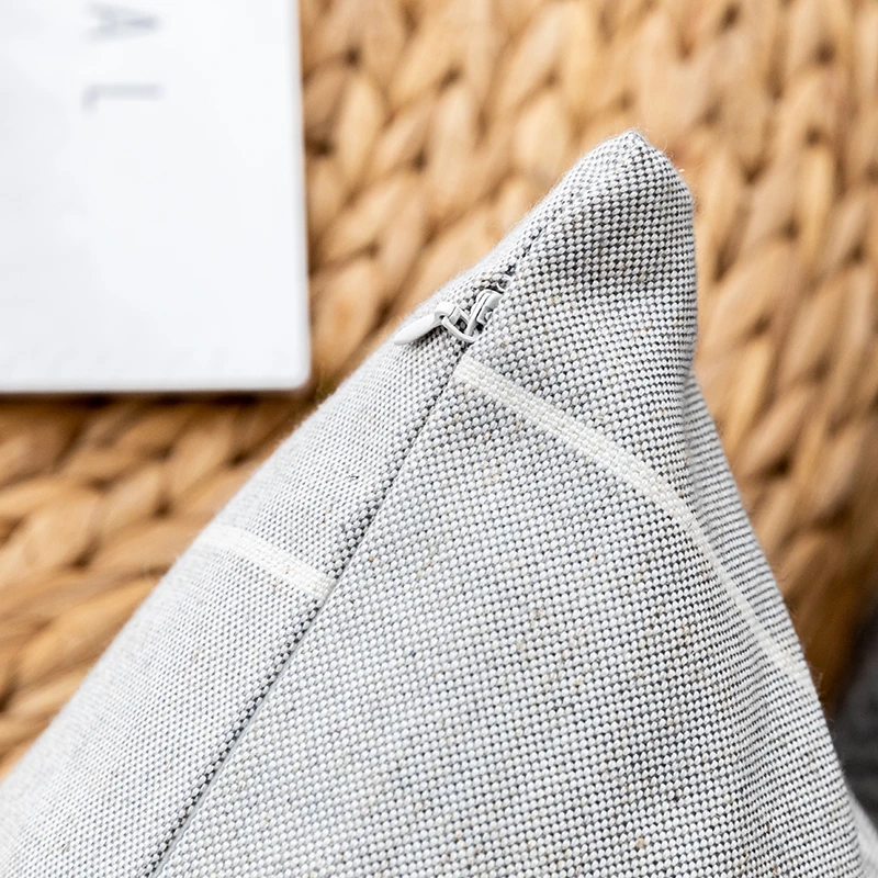 Innermor Striped Cushion Cover Simple Style Pillow Case Home decorative Faux Linen For sofa bed car seat 45x45 ready made