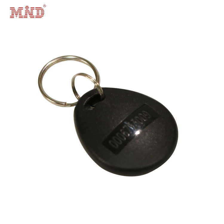 13.56mhz and 125khz Dual Frequency RFID Keyfob Rewritable Card NFC Key Fob With Keychain