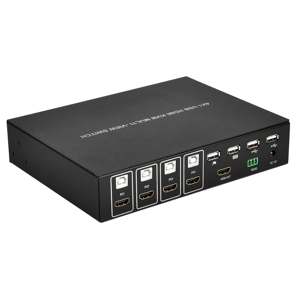 HM-MKM401 HDMI 4X1 QUAD мульти-просмотра роуминг мышь бесшовные переключатель