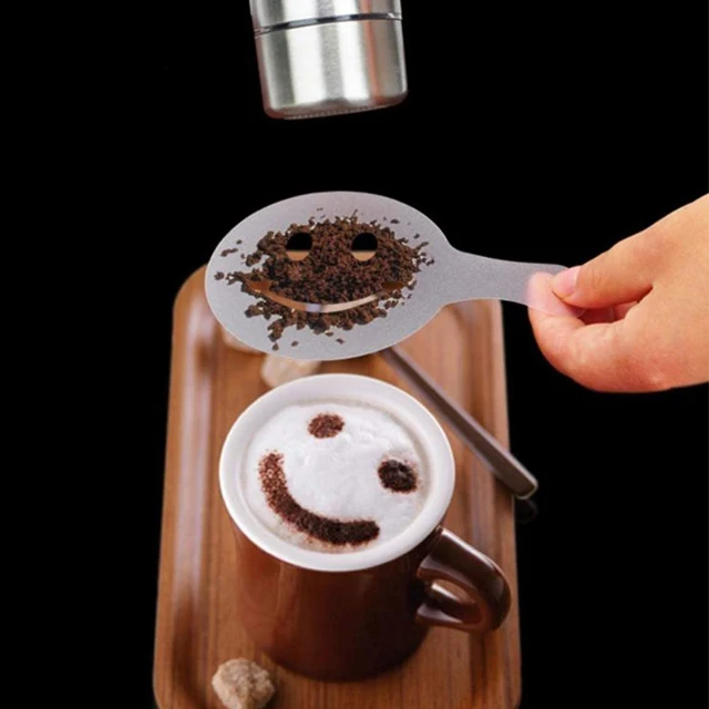 Customized design art coffee stencil barista tools