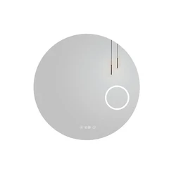 Custom Made Acrylic Frame Clock Anti-Fog Smart Touch Screen Bathroom Mirror