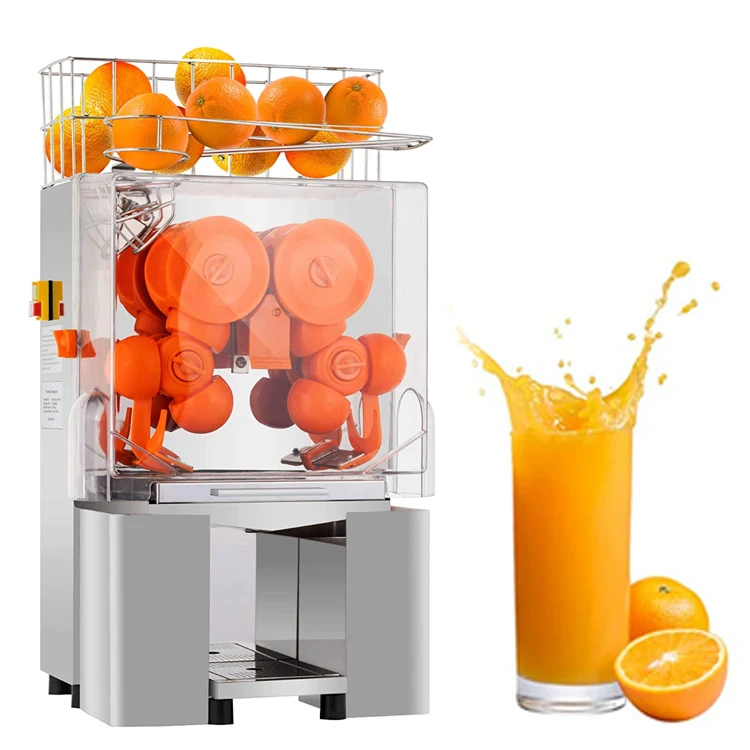Free shipping to Middle East Electric Commercial Orange Juicer maker/citrus Juicer Machine/auto feed orange juicer juice maker