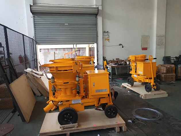 
PZ-6 dry mix shotcrete machine gunite pumps for 6m3/h output 