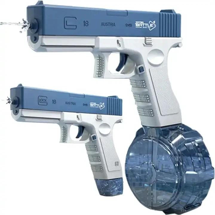 low price water gun manufacture custom logo summer toys battery powerful automatic squirt gun electric water gun for kids