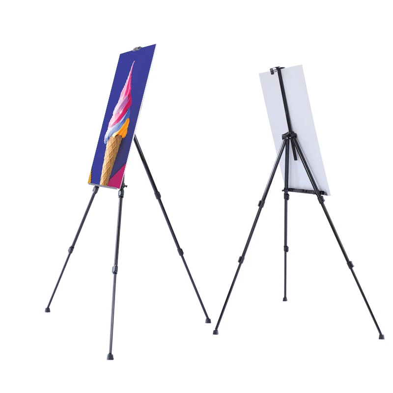 Hot Selling Outdoor New Design Factory Retractable Adjustable Folding Thick Aluminum Easel
