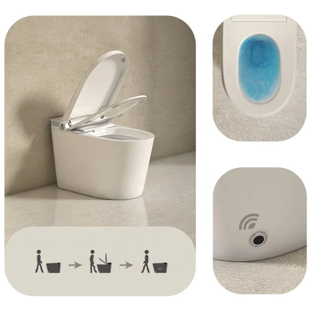 Fashion cheap sanitary ware white color bathroom intelligent automatic wc modern smart toilet