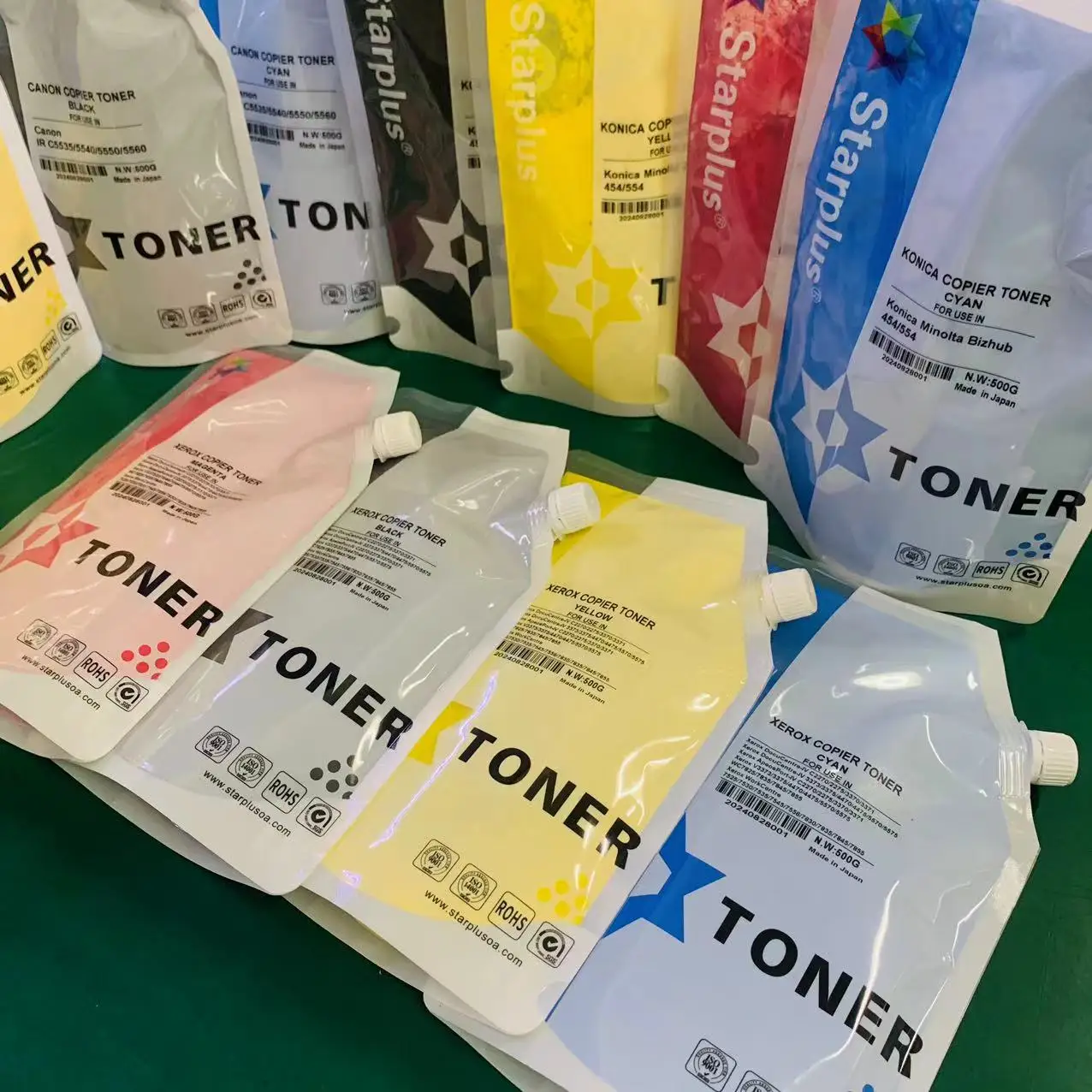Starplus Compatible color Bulk Toner for xerox workcenter 7845 7835 Color Refill Toner powder mixed with developer