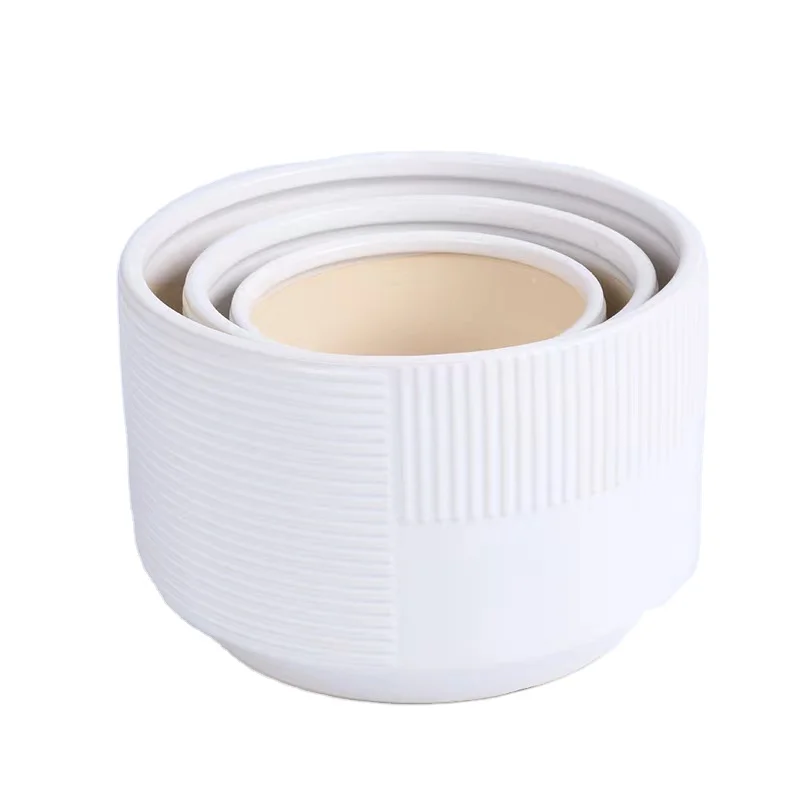 large tall white ceramic tree bamboo pots set for outdoor plants pots indoor orchids flower vase and pots wholesale