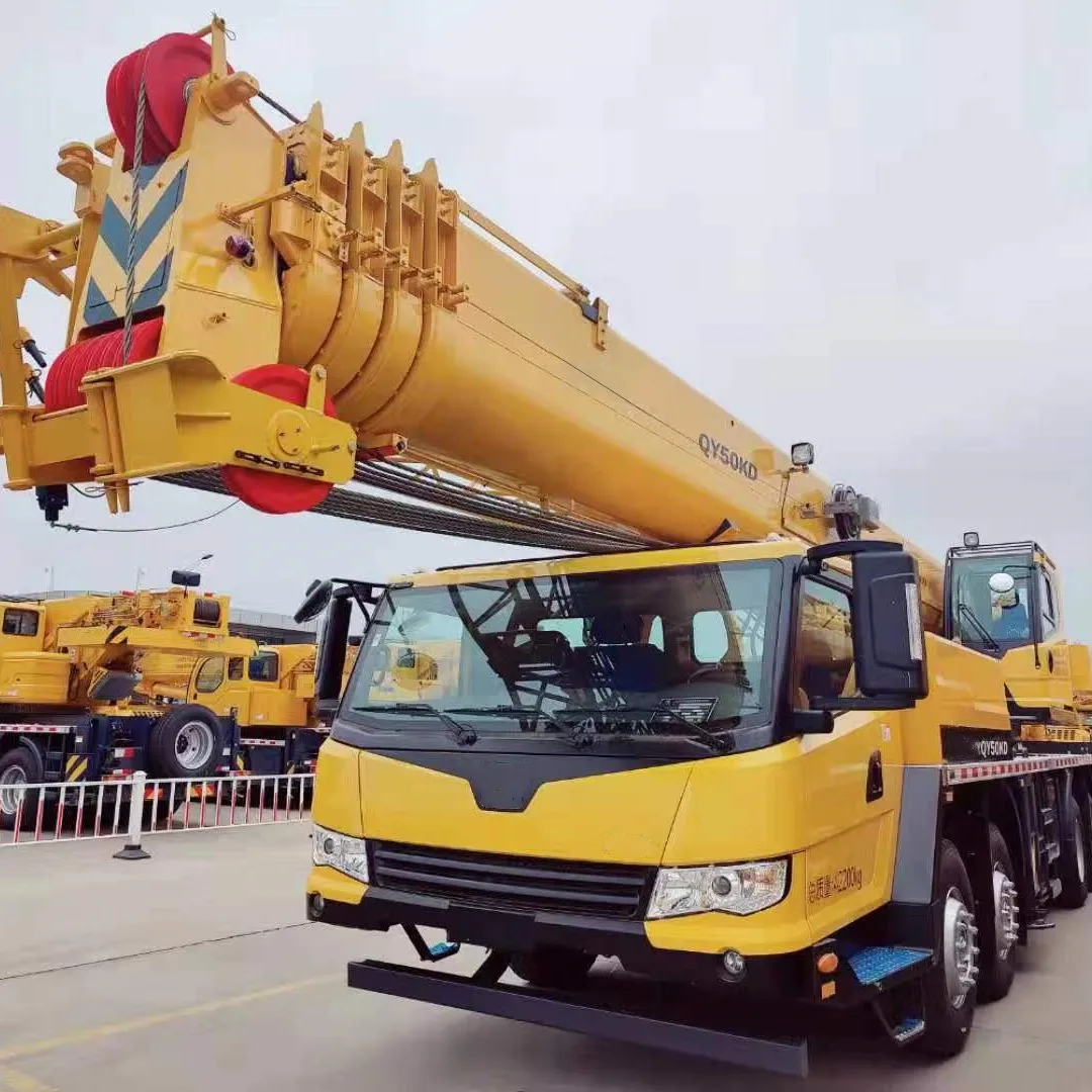 Лидер продаж новая низкая цена 50 тонн 60 телескопический Грузовой кран 50-тонный грузовой подъемный погрузчик краны QY50KD с насадкой