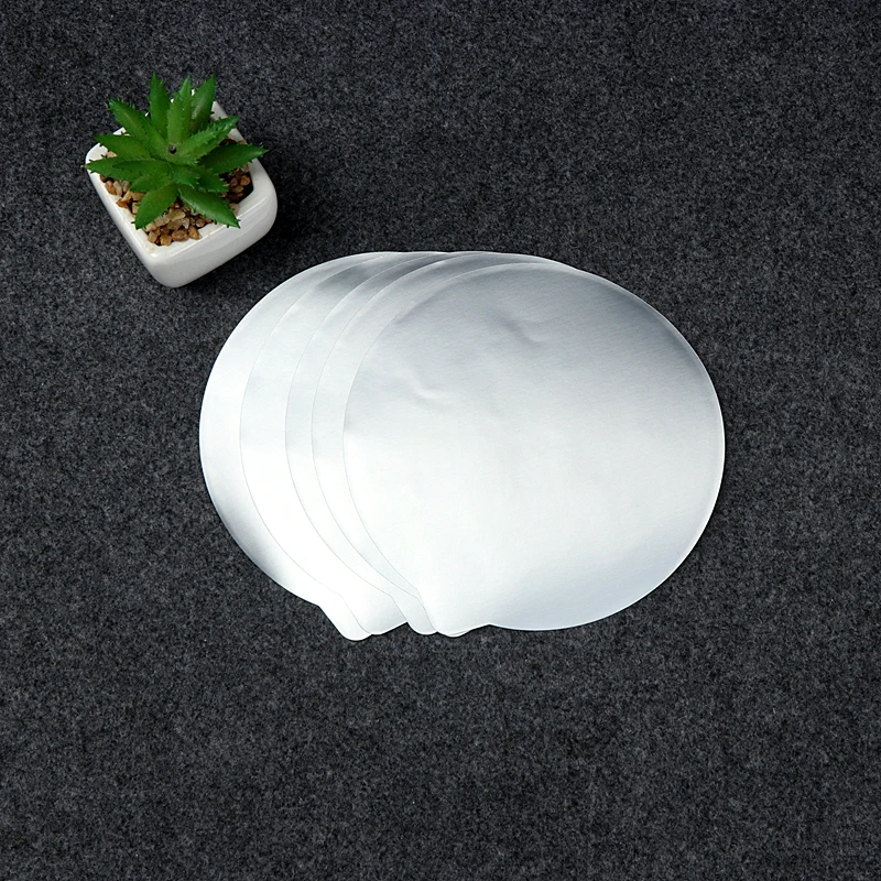 Die Cut Yogurt Cup Silver Aluminum Foil Sealing Lid/Cover