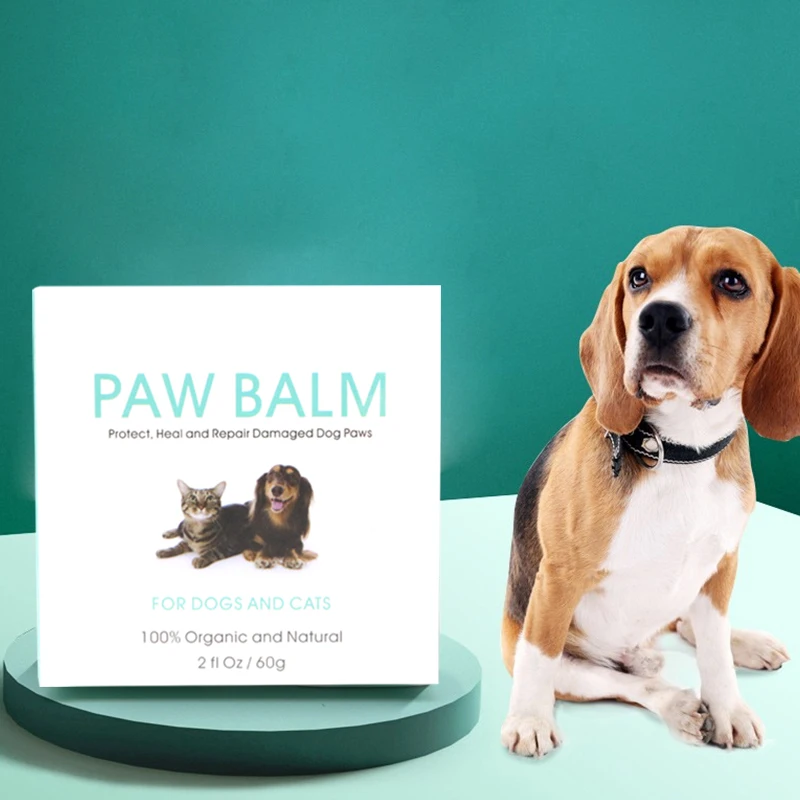 Dog Paw Balm for Dry Paws in Winter and Summer Moisturizes & Soothes Irritated Paws & Elbows, Protects from Cracks & Wounds
