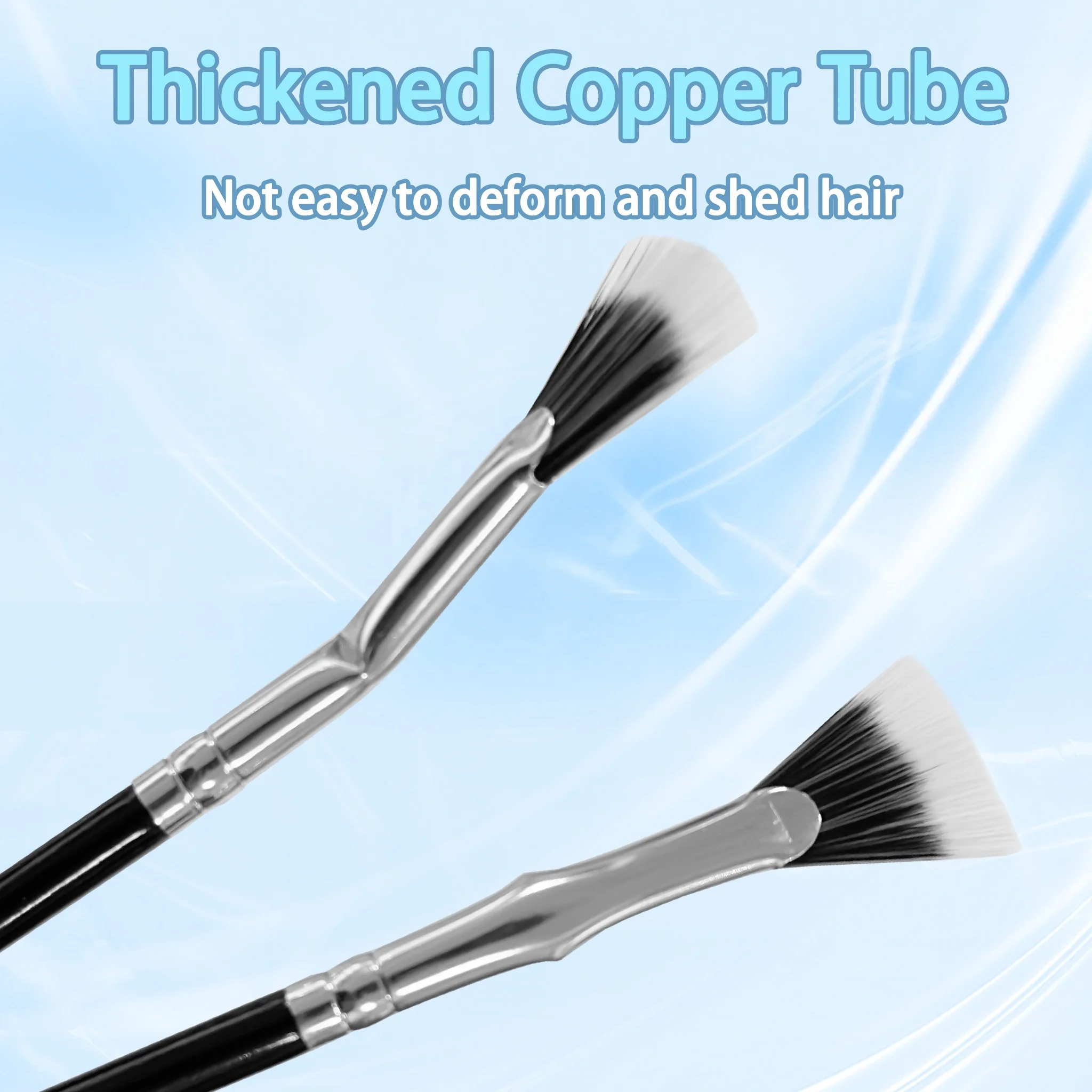 Eye Lashes Definer Makeup Tools for Natural Lashes Salon Home Fan Mascara Brush Eyelash Eyebrow Mascara Fan Lash Brush