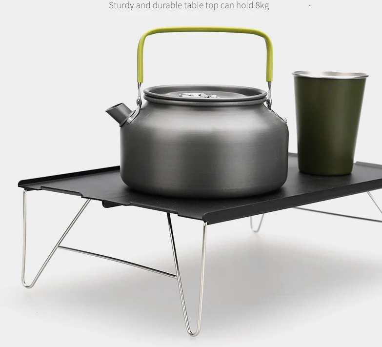 Outdoor Camping Ultralight Portable Aluminum Alloy Mini Folding Picnic Table