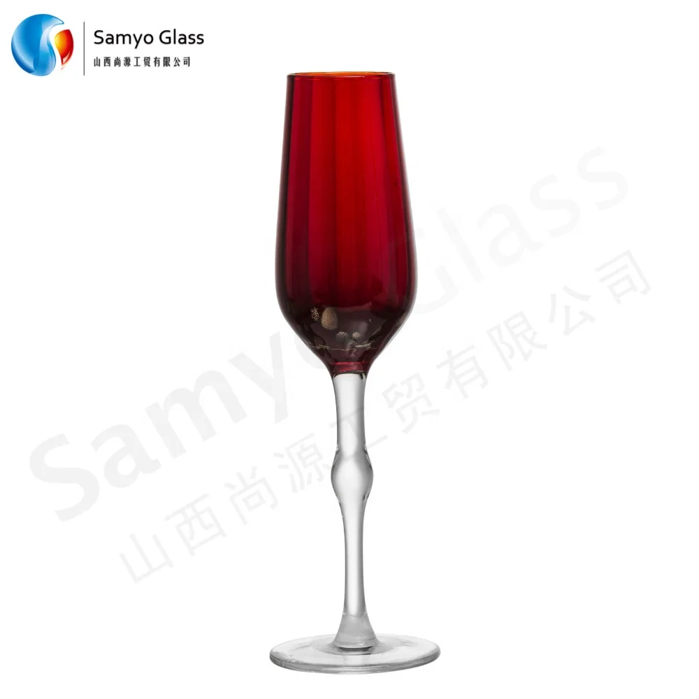 Samyo Handmade Best Selling Fancy Colored Glassware Sets Wholesale
