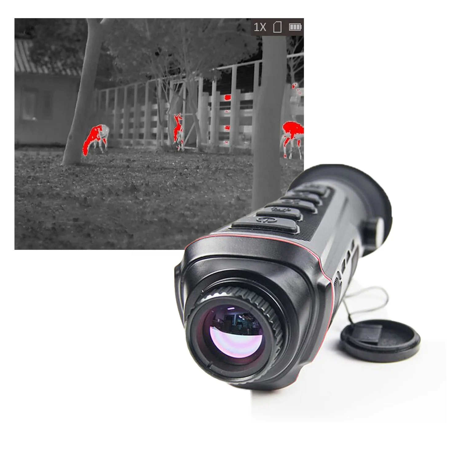 Hot Spot Tracking Hunting Night Vision Thermal Monocular, Thermal Imager Camera, 384*288 Resolution, 25010m