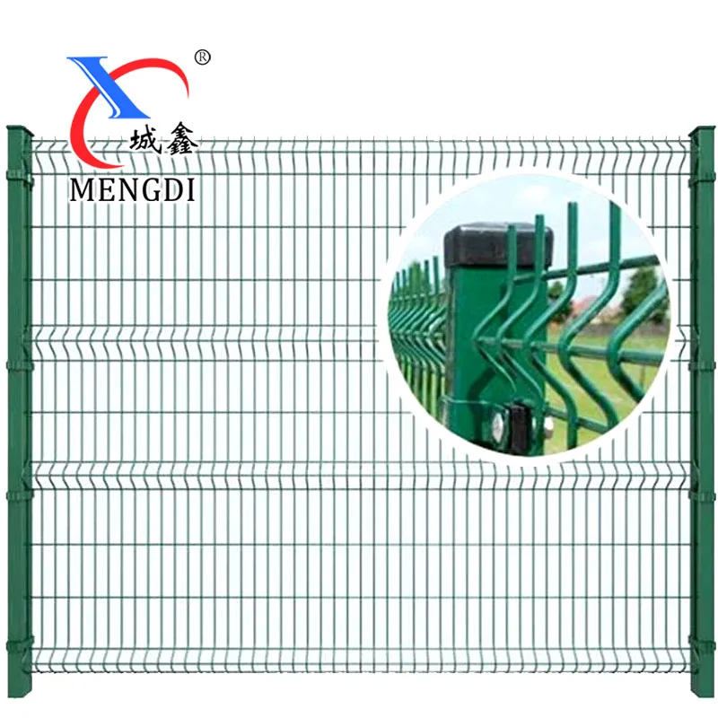 Outdoor Garden Fence Powder Coated Bending Welded Wire Mesh Fencing 3D Panel Fence