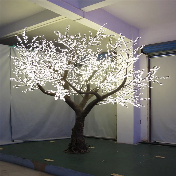 Newest 3.5m Landscape Lighting Led Simulation Peach Tree Artificial Lighted Tree For Garden Decoration
