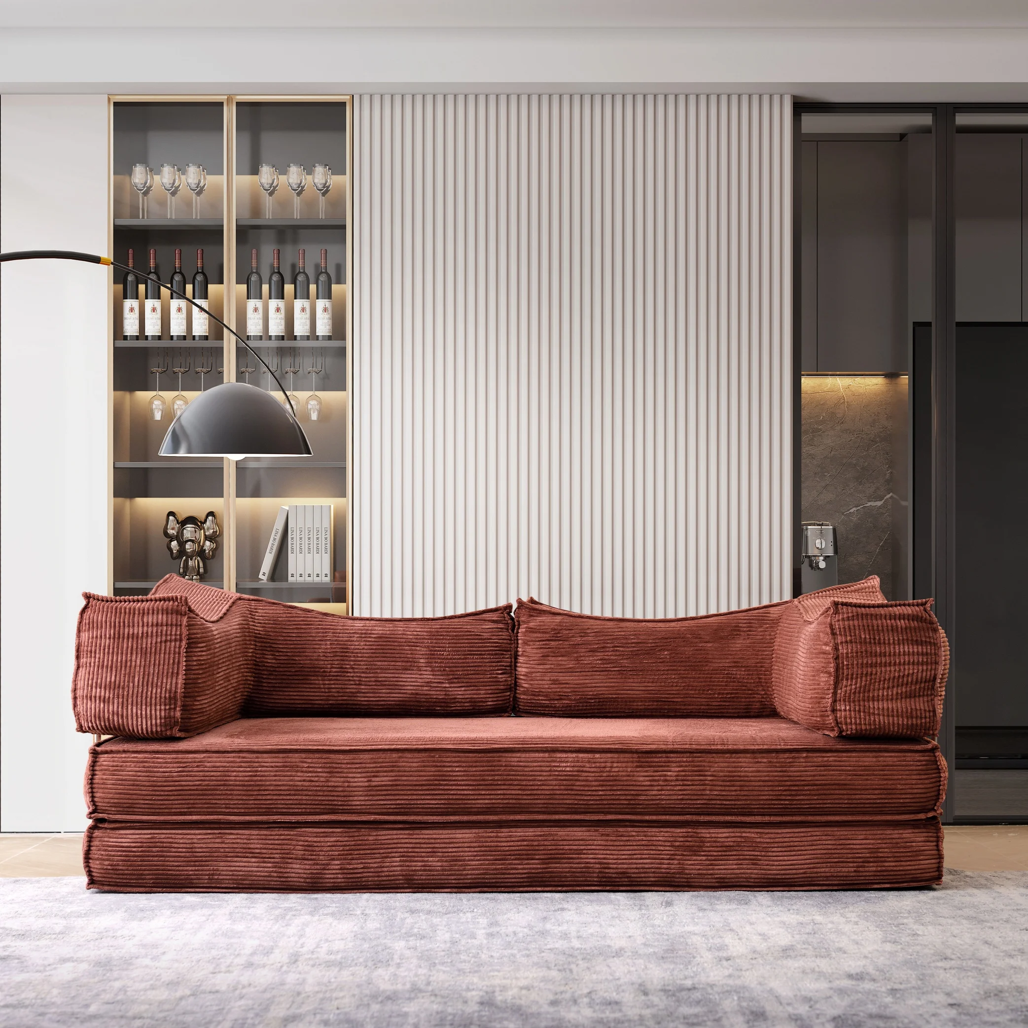 Vacuum Compression Sofa Full Sponge Household Living Room Can Be Disassembled and Washed