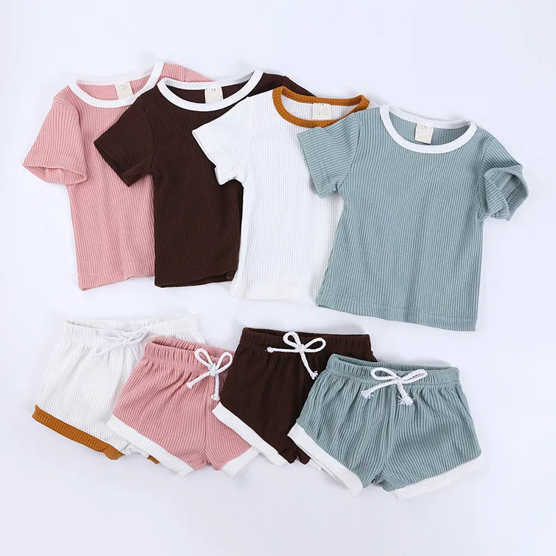 
Kids clothing set 2021 new style leisure baby boy shorts summer wear high quality cotton organic 1-6T baby clothes 