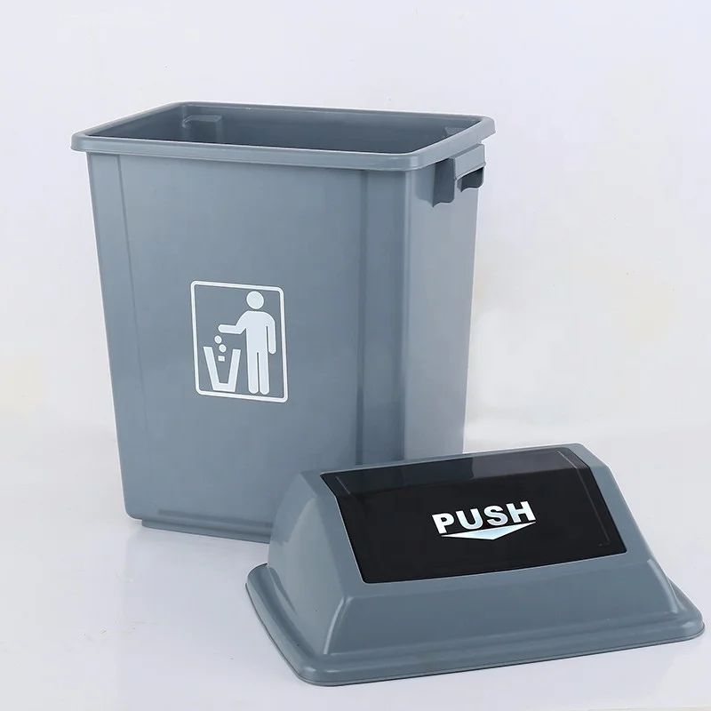 Advertising Plastic 20 Liter Trash Container Waste Bin