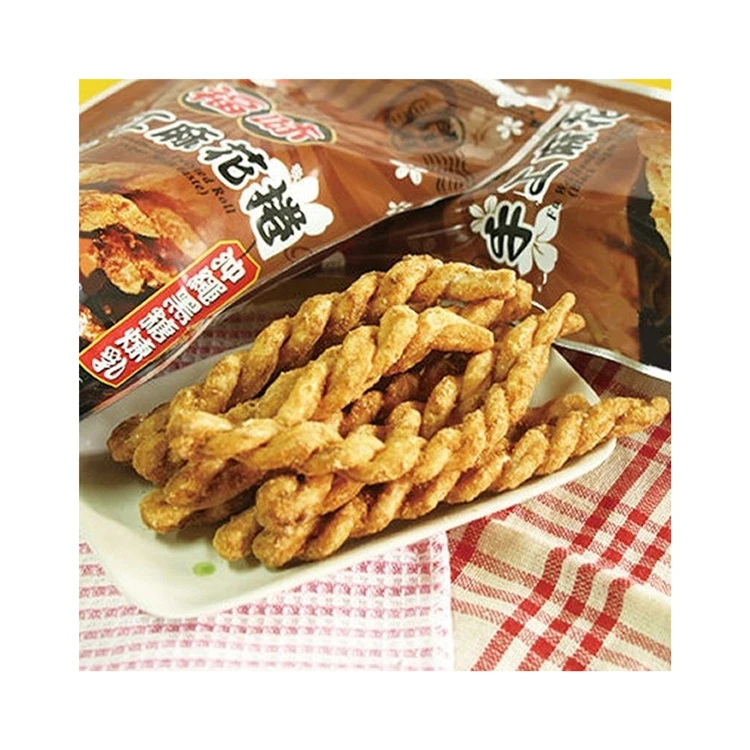New design best selling supplier Dry food cereals twisted rolls flour  palm oil sucrose  biscuits and snacks