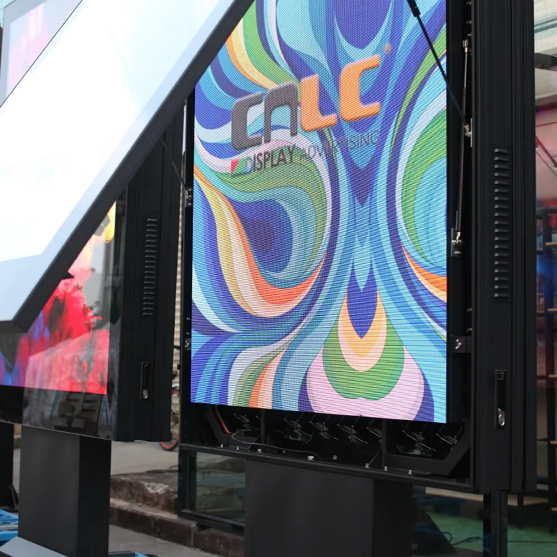 Outdoor Aluminum Profiles Digital Signage And Displays 3d Anti Glare Led Billboard Outdoor Advertising Lift Off Door