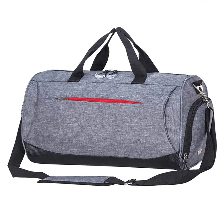 Large capacity Dry Wet compartment Shoes Bags Men Polyester sport duffel gym travel bags