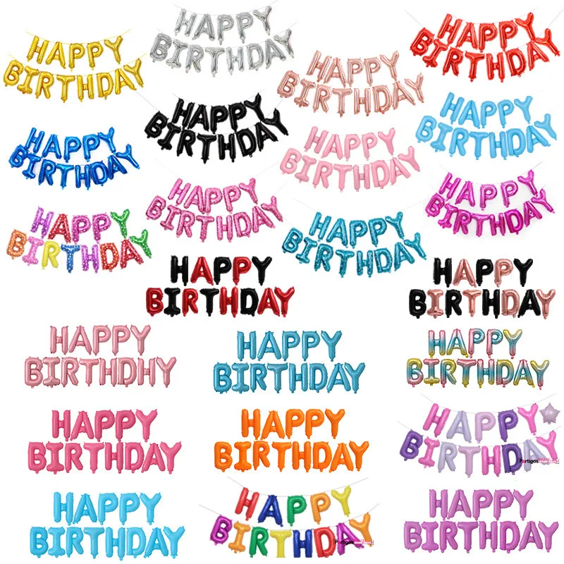 16 INCH LETTER Top Quality Environmental EN71Stage Decoration Party Supplies Balloon Letters Foil