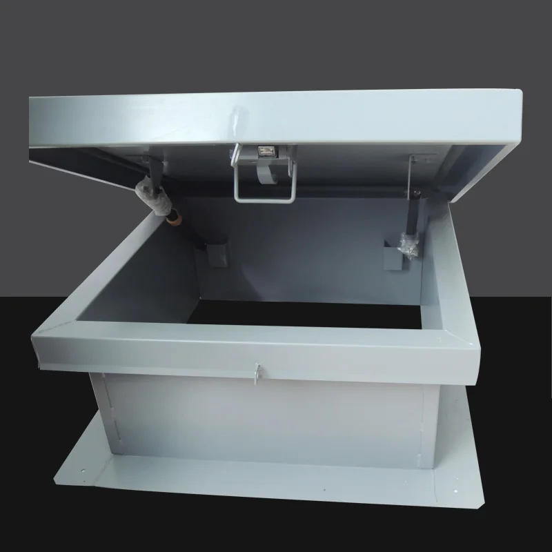 Heavy duty Pintle Hinge Roof Hatch Skylight Metal ceiling access door with Handle