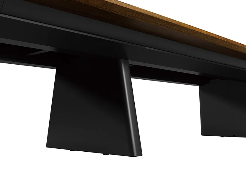 Индивидуальный длинный черный стол для собраний и на 16 человек