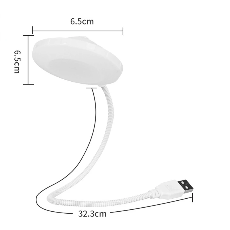 Portable USB Powered Night Light 3D Astronaut/UFO Shape Reading Desk Lamp LED Light for Computer Laptop PC Lighting
