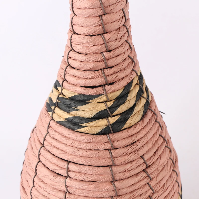 Morden Luxury Handmade Art Craft  Height indoor pots decorative flower vases rattan wicker plant pots for home decor