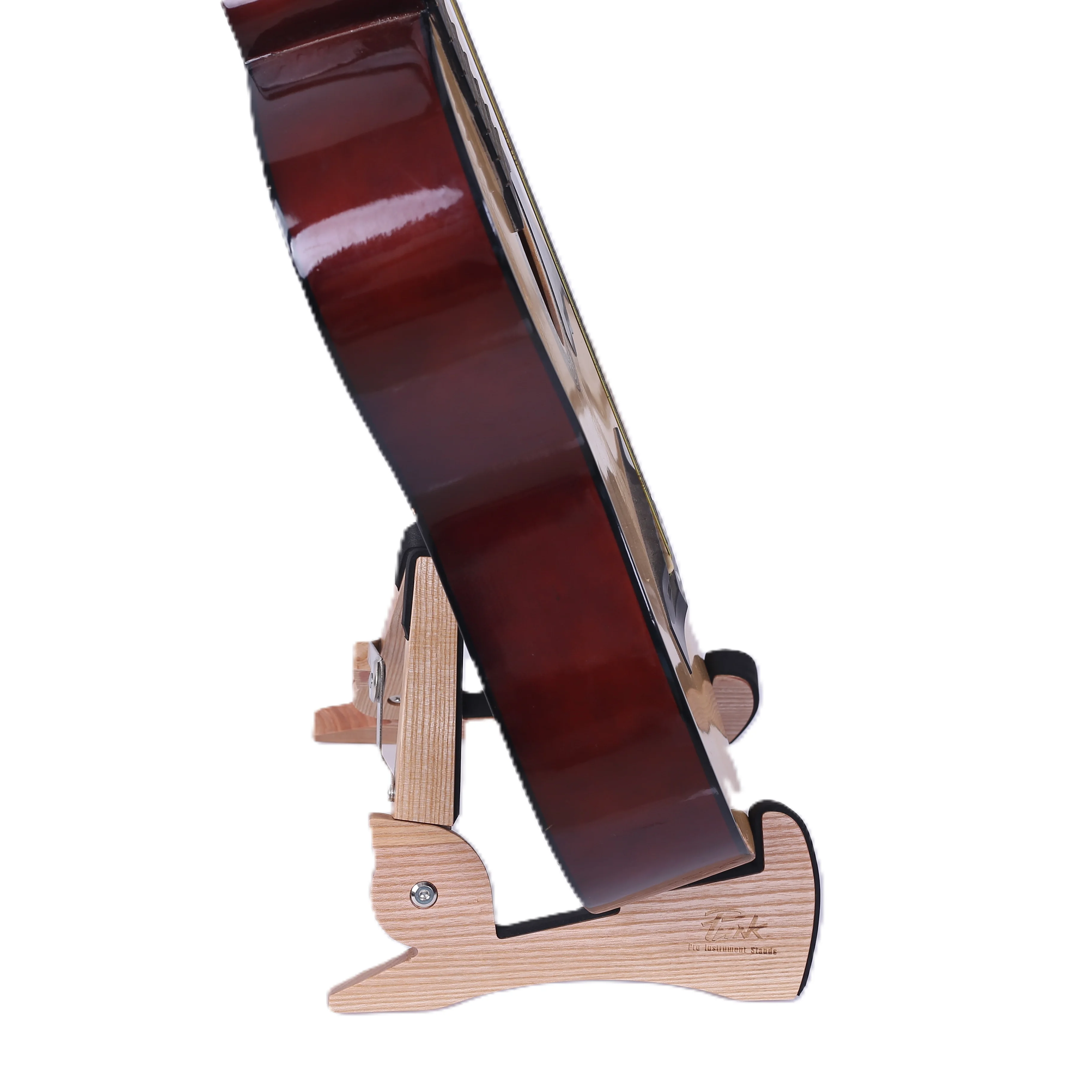 A Hardwood Guitar Stand Folding Guitar Floor Rack for Home Studio Stage