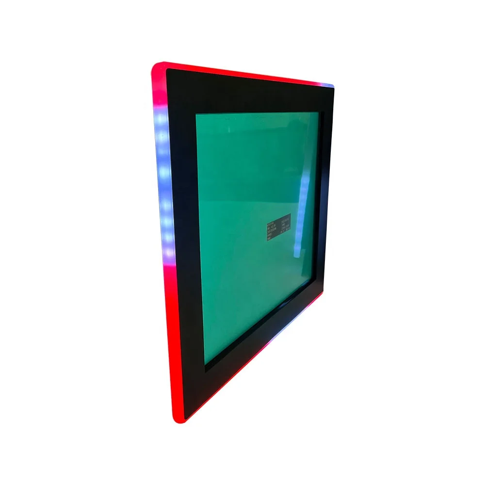 very cheap 3M ELO display  22inch coin operated games cabinets  touch screen monitor with LED light frame