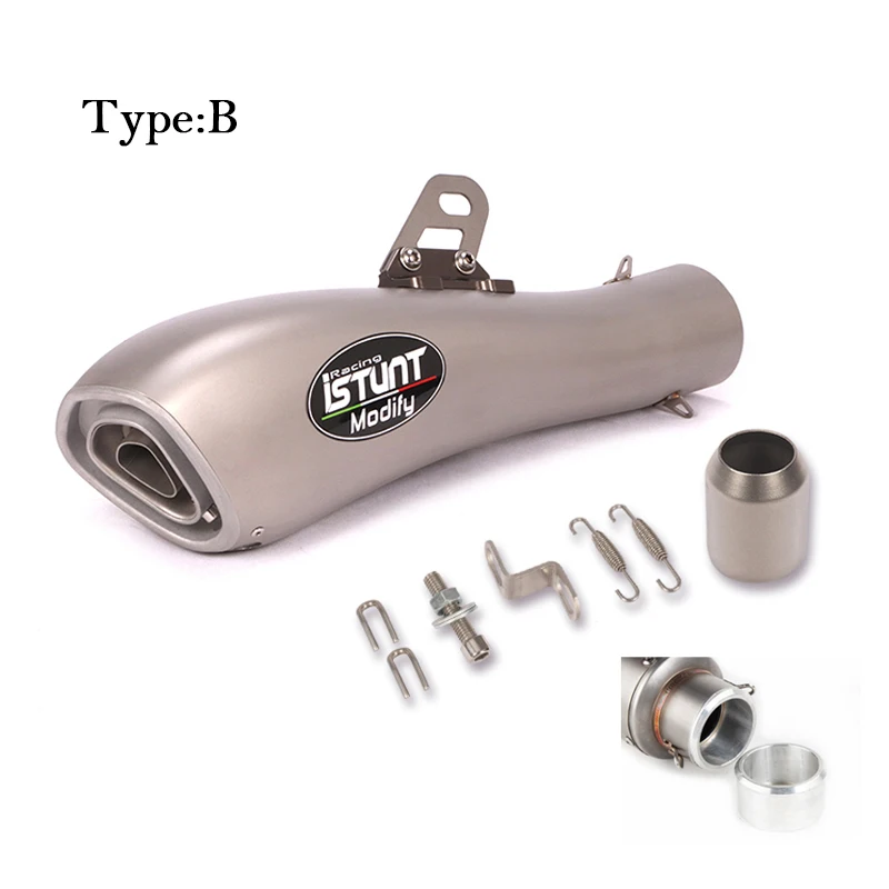 Universal 60mm Modified Motorcycle Exhaust Pipe GP DB Killer Escape Slip on Muffler For YZF R1 R3 R6 CBR500 Z800 XJ6 Mt07 CB400