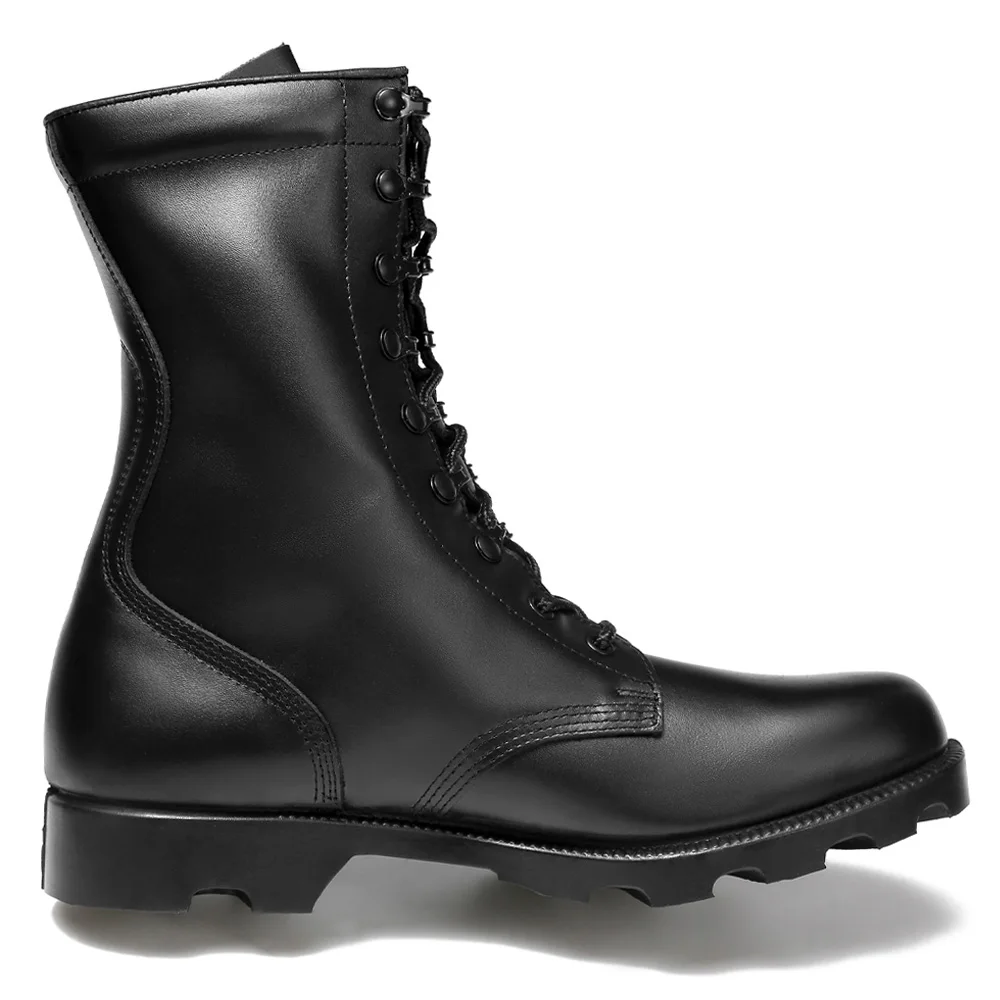 XINXING Full Leather Black Safety Combat Tactical Boots