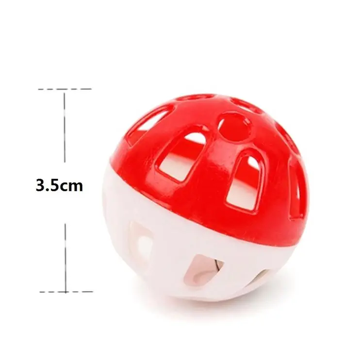 Good Quality And Interesting Pet Cat Interactive Plastic Hollow Ball Toy With Bell