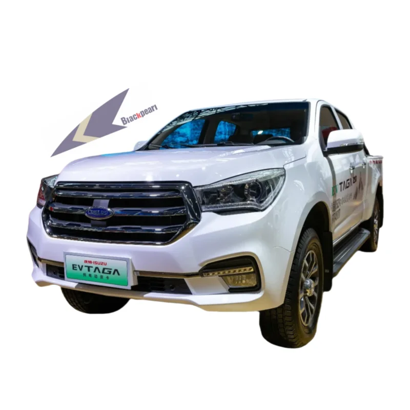 Qingling Isuzu Daka TAGA EV Luxury Electric Mini Pickup Truck Double Row Cargo Fence 4x4 New Cargo Truck Pickup