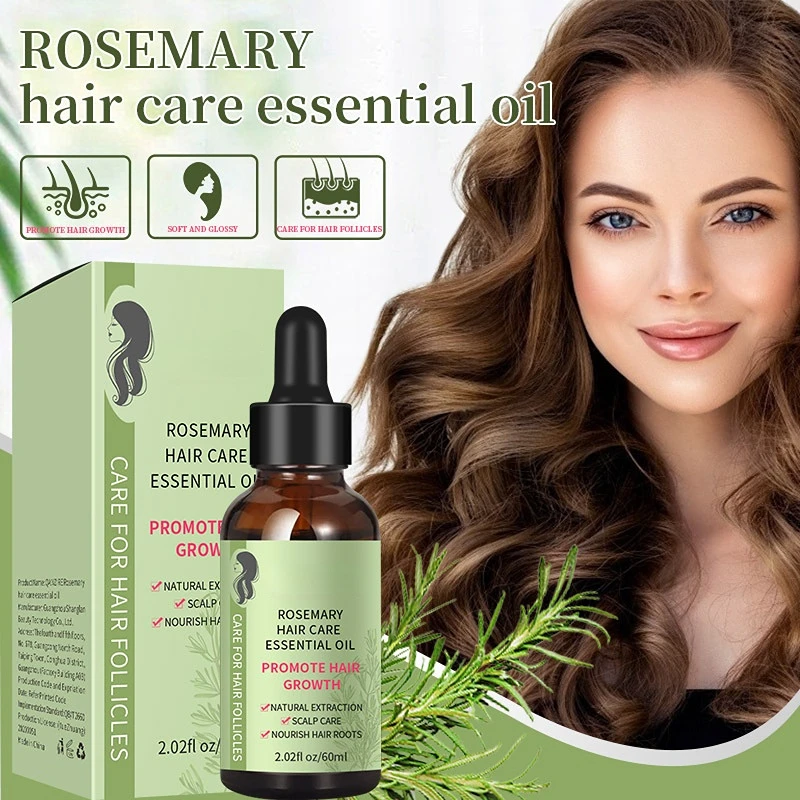 100% Pure Organic Rosemary Oil Nourishes Scalp Improves Blood Circulation Rid of Itchy & Dry Scalp Hair Care Oil 60ml