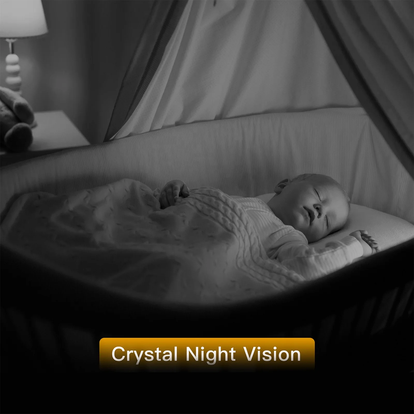 Laxihub Tuya App Control 10M IR Distance Video Baby Monitor With Camera And Audio