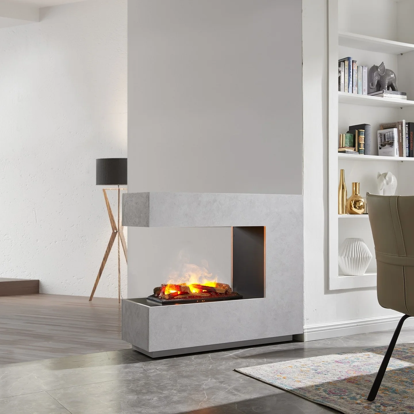 Smart home decor water mist electric fireplace heater indoor tabletop fire pit 3D atomizing fireplace decorations