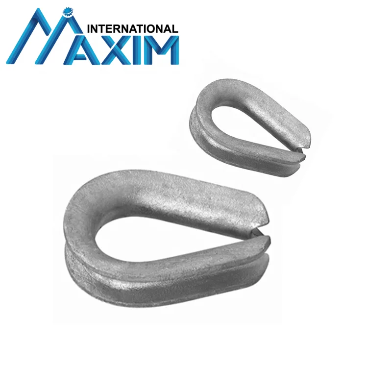 Powder Coated Marine Hardware Tubular Wire Rope Thimble With Gusset