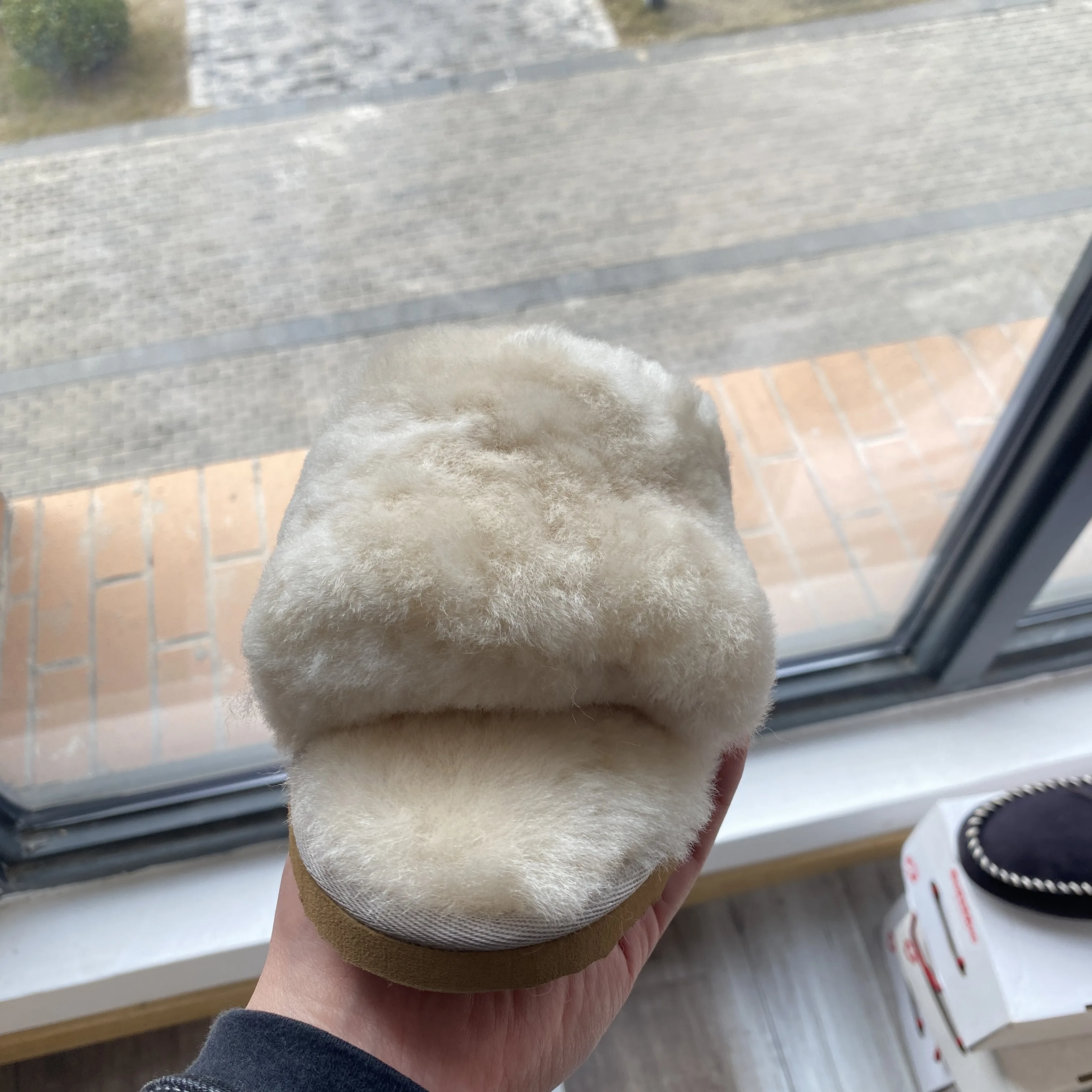 wholesale custom logo faux fur home slippers multi color indoor winter& autumn furry slides