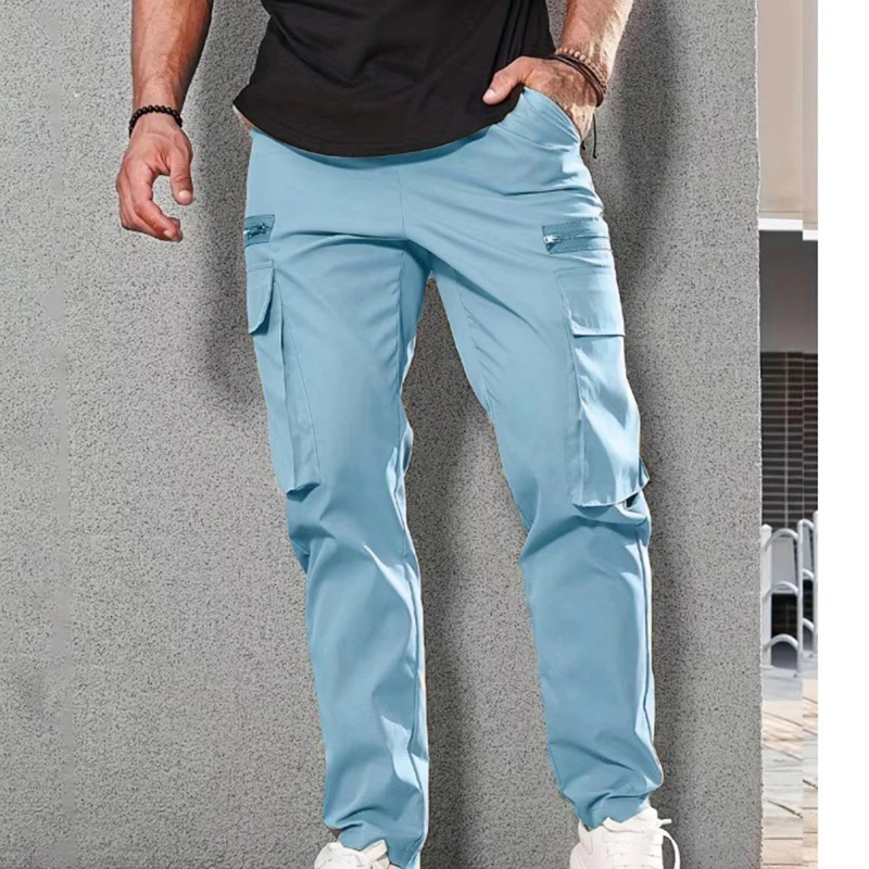 High Quality Mens Woven Streetwear, Jogger Cargo Pants for Men Custom Casual Outdoor Working Trousers/